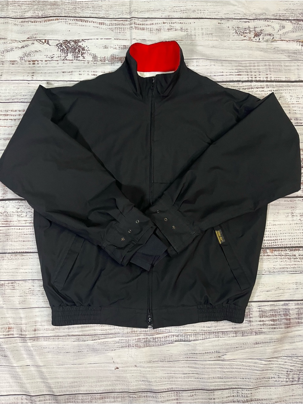 Zero Restriction Gore-Tex Tour Golf Jacket Full Zip Mens XL Black
Red Vtg